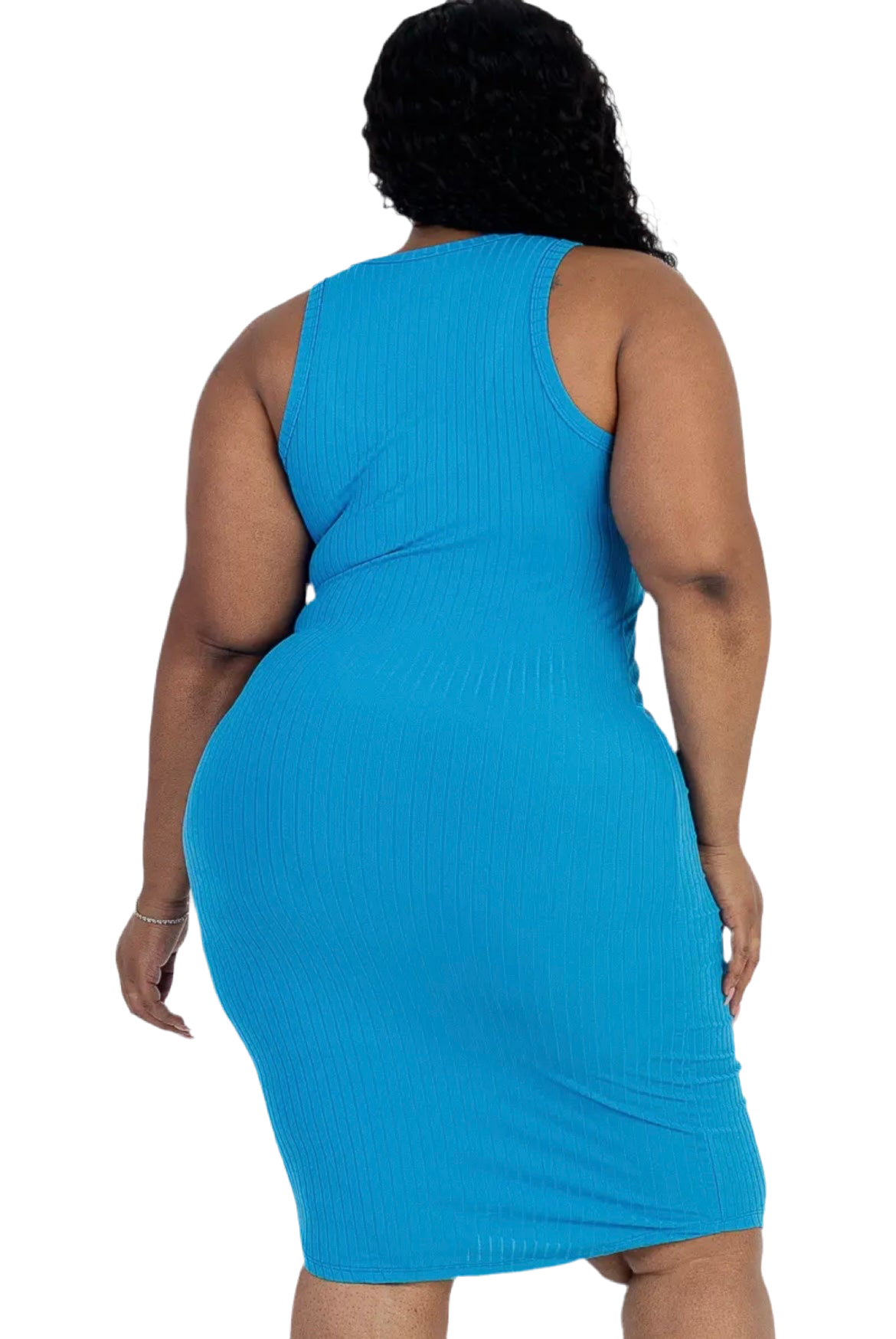 Casual Ribbed Split Neck
Bodycon Dress