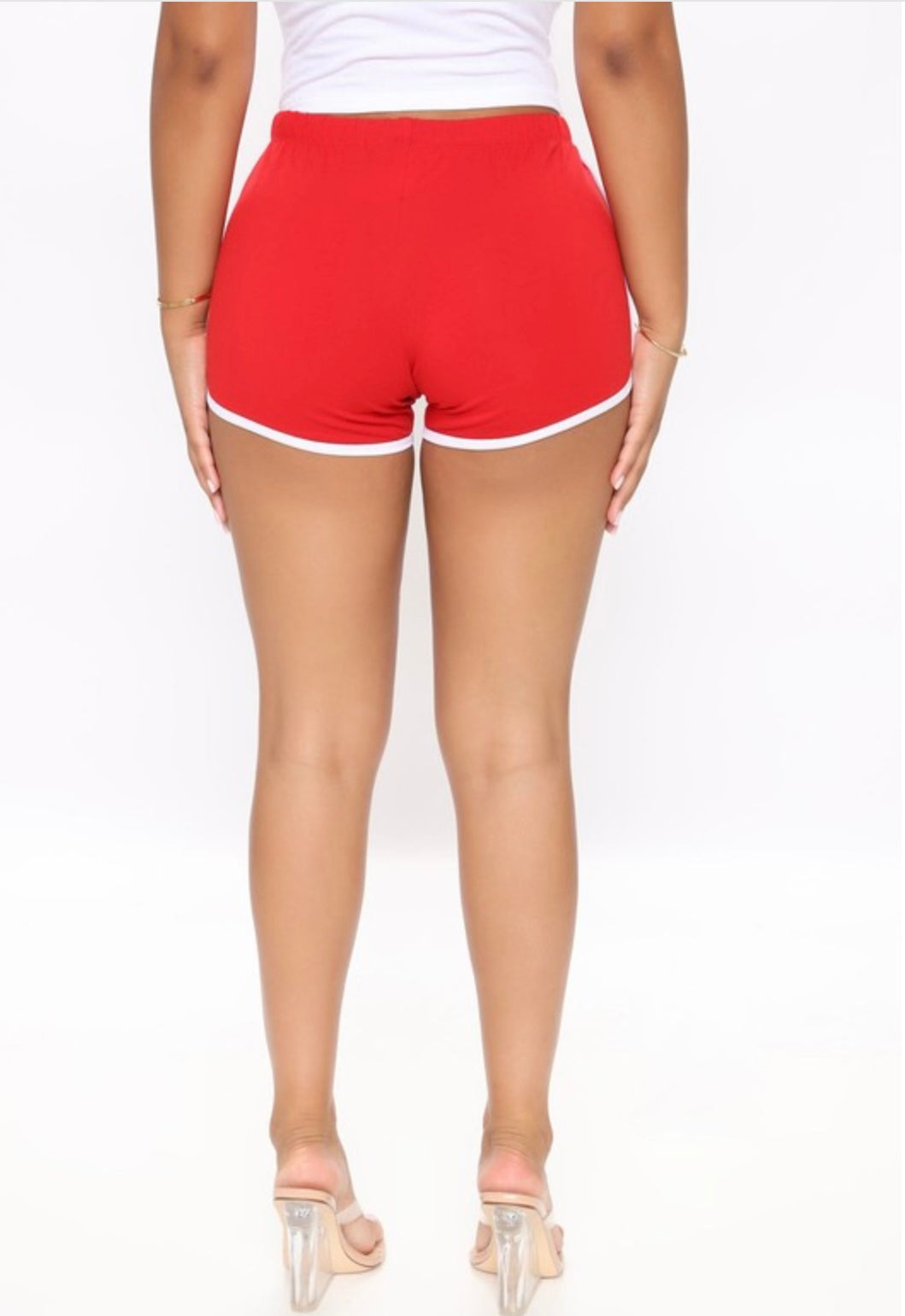 Solid Shorts With Side Stripe