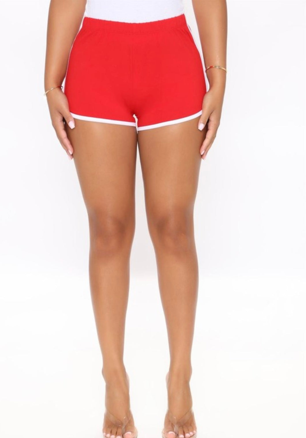 Solid Shorts With Side Stripe