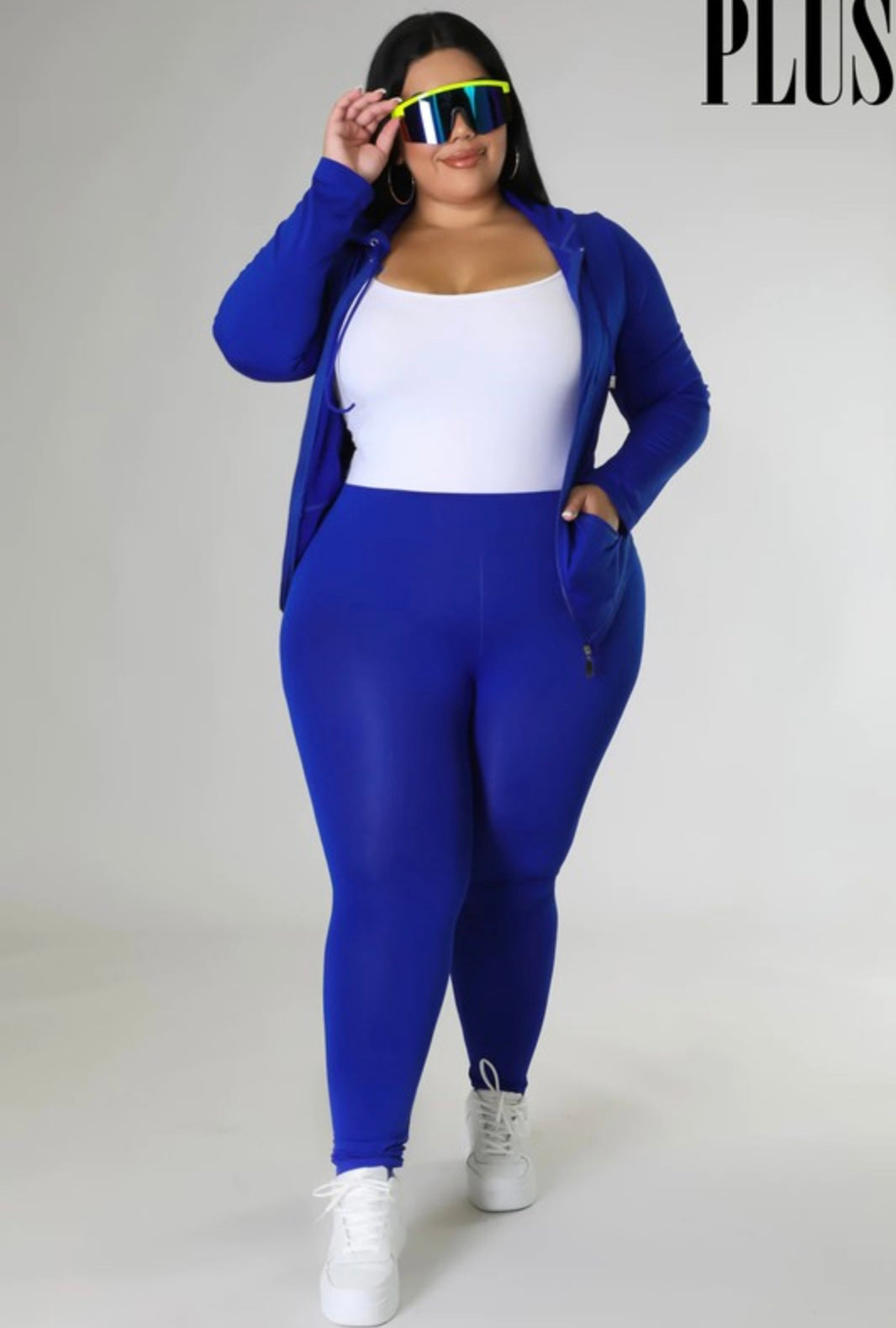 Seamlesse Zip Up Hoodie Jacket Leggings Set