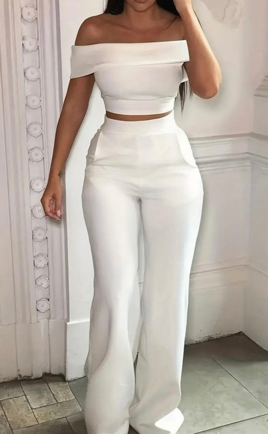 High Waist Pants Set